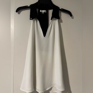 Elegant Black and White Dress